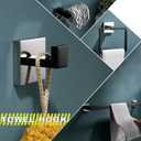 Bathroom Towel Bar Holder Sets Black and Polished 4-Piece Bathroom Hardware Set Stainless Steel Bath Accessories Kit. Wall Mounted,23.6 Inch