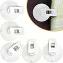 6 Packs Shower Curtain Clips with Suction Cup to Keep Liner Closed to Wall and Prevent Water Splashing Out, Self Adhesive Windproof Splash Holder, Easy to Use, Just Press Clip onto Wall