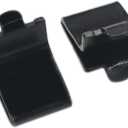 Adjustable Steel Pilaster Shelf Clip Support, Shelving Bracket Clips for Metal and Wood Shelves (20, Black)