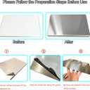 Stainless Steel Cutting Board with Lip, 15.7x19.6 In, Large Metal Board, 15.7"L x 11.8"W
