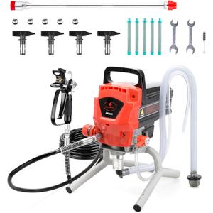 AEROPRO Tools Airless Paint Sprayer, 950W 0.52GPM 3300PSI High Efficiency Airless Sprayer with Tip Extension & Tip Sets, Indoor Paint Sprayer for Walls, Home Interior, House Painting, DIY Projects