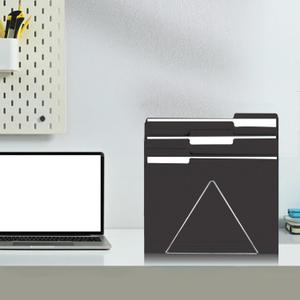 File Folder, RAZCC 80Pack 1/3 Cut Tab File Folders Letter Size, Black Folders for Dcouments, Folders with Tab Great for Organizing and Easy File Storage