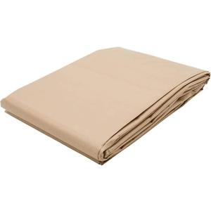 Tarps Now 6x8 Feet Poly Tarp |12 MIL Heavy Duty Waterproof Cover |Rip and Tear Proof Plastic Tarp with Rustproof Aluminum Grommets & Reinforced Edges |Ideal for Roof Repairs, Landscaping-Tan (6' X 8' (Actual Size 5'-6" X 7'-6"))