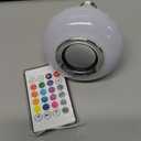 Lighting LED+ Color Changing Speaker LED Light Bulb with Remote Control and APP, Soft White, Comes with B22 Socket
