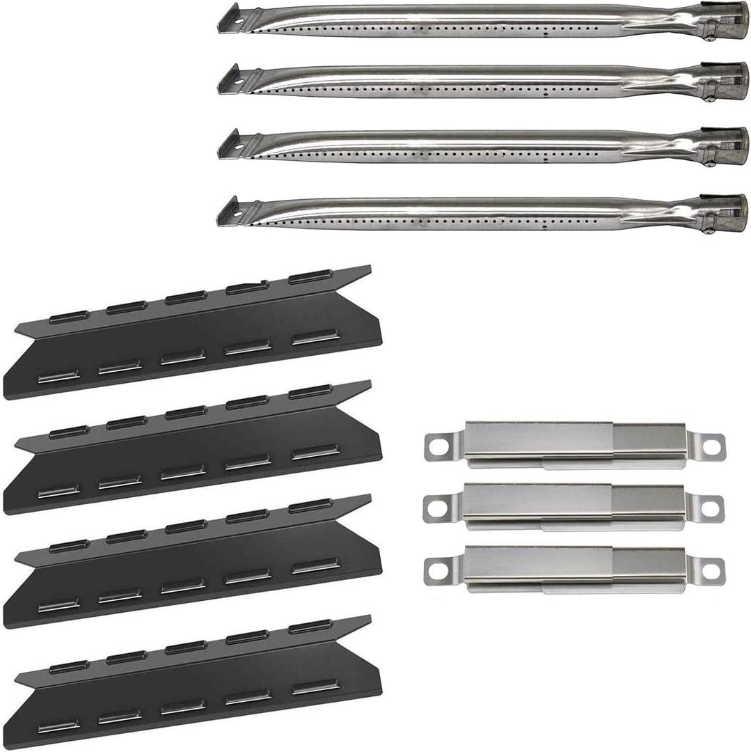 Replacement Parts for Kenmore 146.16142210, 146.16132110 Gas Grill, Burner Covers Flame Tamers, Crossover Tubes & Grill Burner Replacement for Kenmore 146.16133110, 640-03982839-7, 146.16222010 Grill