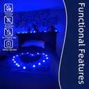 Pyrrhiax 2000PCS Silk Rose Petals with 24 LED Tea Lights Candles, Romantic Night Decoration Set, Romantic Valentine, Wedding Anniversary, Send her and him Memories (Blue)