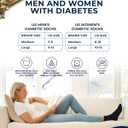 Pembrook Bamboo Viscose Diabetic Socks for Women & Men - 6 Pairs Ankle Socks for Swollen Feet | Neuropathy Socks (Black)