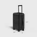 Away Carry-On Luggage, Lightweight Hardside Suitcase with Spinner Wheels, 22 Inch Airline Approved, TSA Lock, Jet Black, Standard