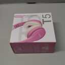 Kids Bluetooth Headphones, Lightweight Wireless Headphones for Kids, 85/94dB Volume Limited, 60 Hours Playtime, Bluetooth 5.3, Over-Ear Toddler Headsets with Built-in Mic-Pink