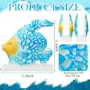 Fish Design Napkin Holder Coastal Napkin Holder Ocean Serviette Dispenser Marine Cocktail Tissue Storage Organizer Mail Letter Sorter Rack Document File Organizer