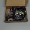 V-Type Bike Brake Set, Complete Universal Bike Front and Rear MTB Brake, Bicycle Brakes, Inner and Outer Cables, Include Brakes Lever Calipers Multi-Tool Wrenches (Black)