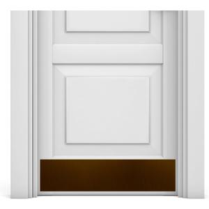 Deck The Door Decor Premium Door Kick Plate Kwik Plate Mounting No Drill Protective Door Plate for Interior & Exterior Doors - Made in USA - 6x34", Oil Rubbed Bronze