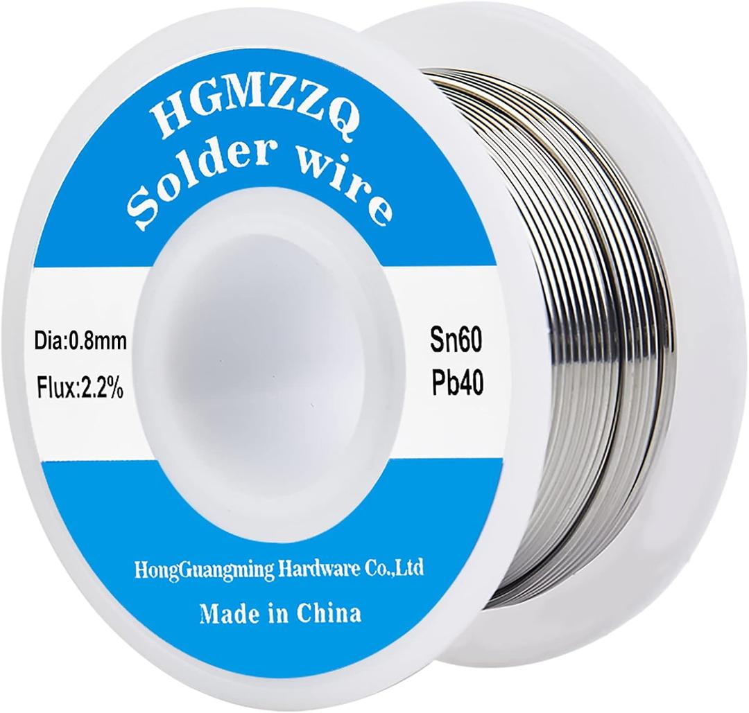 60/40 Tin Lead Solder Wire with Rosin core for Electrical Soldering 0.031 inch(0.8mm-50g)