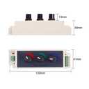 MEIRIYFA RGB LED Light Dimmer Knob Controller Switch,DC12-24V 3Channel Brightness Adjust Intelligently for Multi-Color LED Light Strip