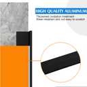 Blulu 4 Pcs Aluminum Tile Edge Trim Edging 49-1/4 in. L Shaped Metal Tile Corner Trim Protector with 90 Angle for Backsplash, Bathroom, Kitchen(Black,3/8 in.)