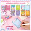 36 Pack Valentine's Day Gifts Cards with Multi Color Stretchy String Set for Classroom Exchange Gifts Bulk Adults Fidget Tools Funny Valentines Cards for Party Favors Birthday Return