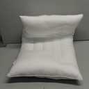 Pozino Flat Thin Pillows for Sleeping - Queen Size 1 Pack Slim Bed Pillows for Side Back Stomach Sleepers,2.5 inch Height Ultra Low Pillows,Down Alternative Filling (White)