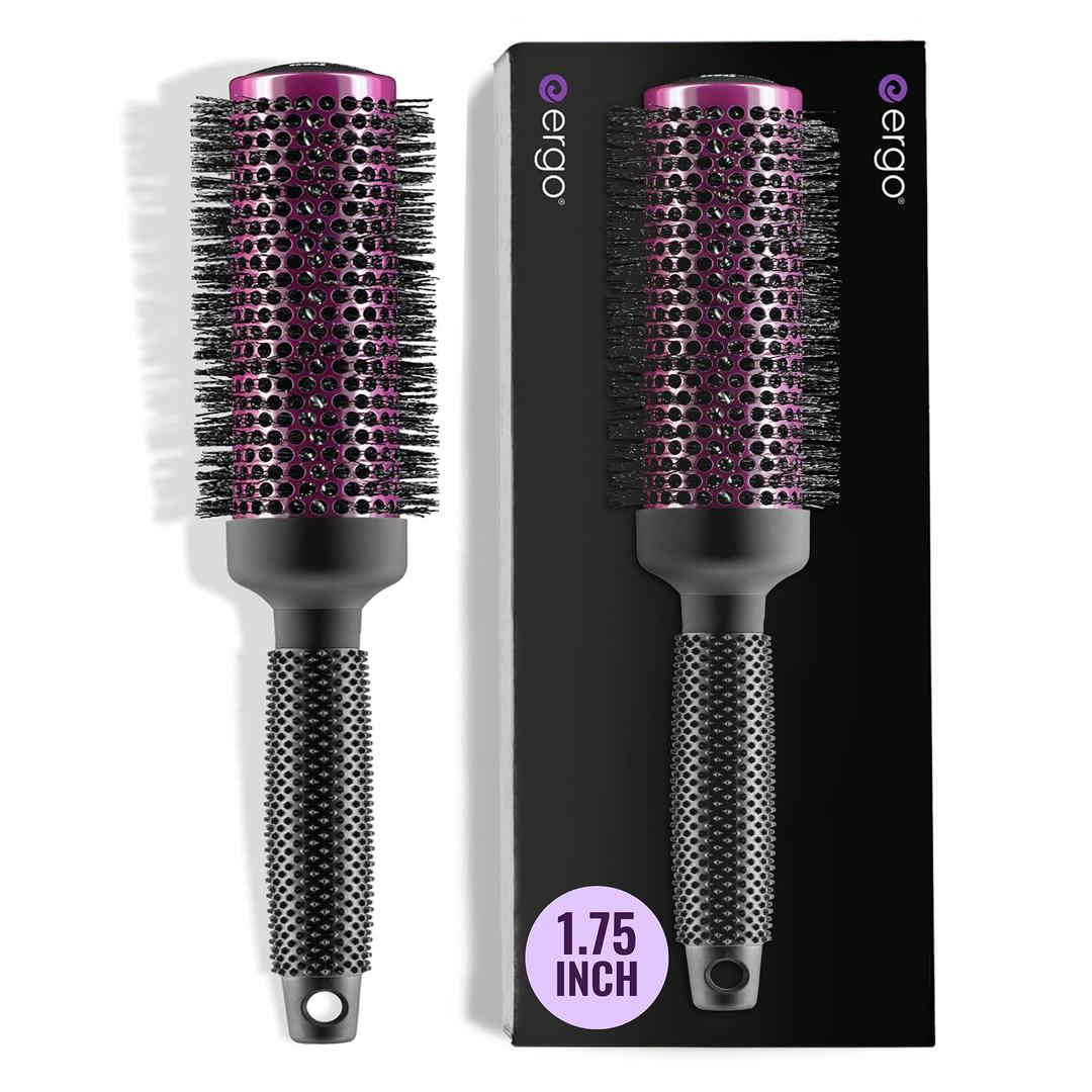 Ergo Super Gentle Round Hair Brush for Blow Out - Salon Quality Salon Brushes for Women - Volumizing Blowout Brush - Wet & Dry Use - ERG43: 1.75 (1.75 Inch)