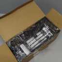 Cisily Sponge Holder for Kitchen Sink, Sink Caddy Organizer with High Brush Holder, Kitchen Countertop Organizers and Storage Essentials, Rustproof 304 Stainless Steel (Black, 9.25)