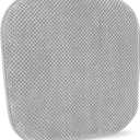 Silver Grey Kitchen Chairs Cushions Non Slip Foam Office Seat Cushions Washable Soft Thick Pads Large Wooden Metal Tapered Dining Chair Cushions,17" x 15"