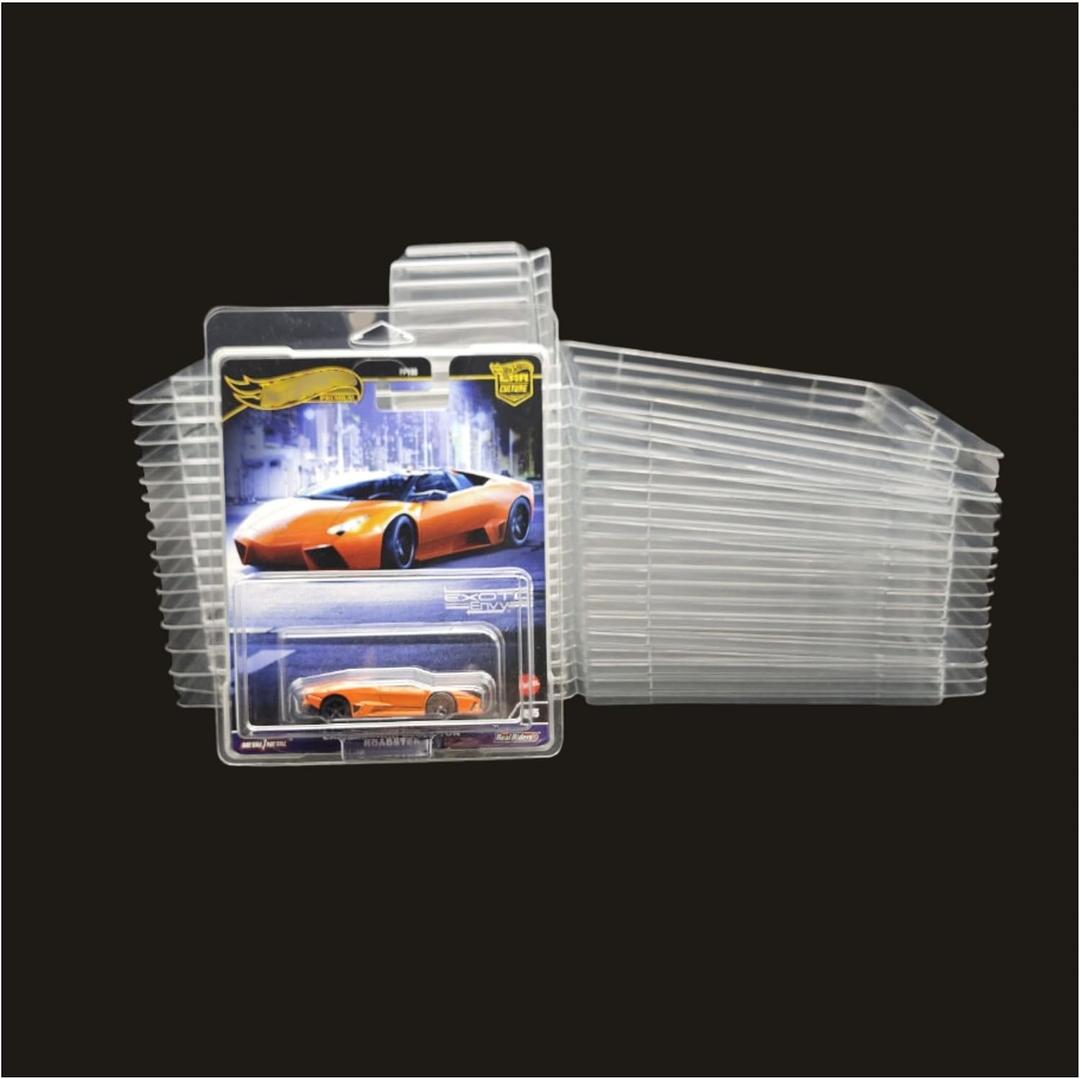 20Pack Protector Cases Compatible for Hot-Wheels Premium Model Display Storage Case, Clear Plastic Protector Showcase Organizer Inside 6.5 x 5.25 Inch