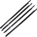 WFLNHB 4PCS Weatherstrip Window Sealing Strip Moulding Trim Outer Door Seal Belt 75722-60080 Replacement for Toyota Land Cruiser Prado 120 Series/Lexus GX470 2003-2009