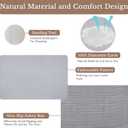 Stone Bath Mat, Natural Diatomaceous Earth Bathroom Rug, Super Absorbent, Quick Dry, Non-Slip Stone Mats for Bathroom, Kitchen, Entryway, Easy to Clean (Curve Light Grey 1 Pack), 1'3" x 1'11"