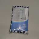 Blue and Grey Shower Curtain for Bathroom, Light Blue White Dark Gray Navy Bohemian Chic Geometric Pattern Fabric Shower Curtains Set, Modern Paisley Restroom Decor Accessories with Hooks 72X72Inches