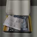 EZDIY-FAB Vertical GPU Mount with High-Speed PCIE 4.0 Riser Cable, ARGB Module, 115mm/4.52in Flexible Extension, 90 Degree Connector, Only Compatible to Full-Opened PCIe Slots-White-YIHPI344-3