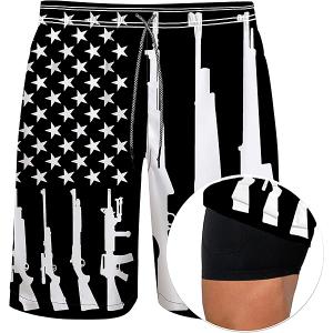 Mens Swim Trunks Inseam Board Shorts Beach Swimwear Bathing Suit, XL