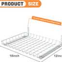 TORACK 2-Pack 12x18 inch Wall-Mounted Shelves, Garage Wall Shelf for Closet & Laundry Room, Heavy-Duty Floating Shelves Hold Up to 60 lbs(White)