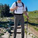 BLUE CHILL Mens Hiking Pants with 4 Zipper Pockets Dark Grey 32W30L (Gray)