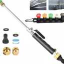 Jet Nozzle High Pressure Hose Nozzle, 7-1 high pressure power washer wand, versatile cleaning tool for gutter, Patio, Car Wash,Gardening, Built to Last for homeowners & garden (7-in-1)