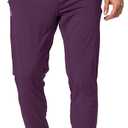 G Gradual Men's Sweatpants with Zipper Pockets Athletic Pants Traning Track Pants Joggers for Men Soccer, Running, Workout (Red, L)