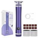 Electric Foot Callus Remover with 60 Pcs Sandpaper Discs - Electric Callus Remover for Feet,Pedicure Tool for Dead Skin (Purple)