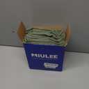 MIULEE Aqua Sheer Curtains 108 Inches Long, 4 Panels Set, Light Filtering Rod Pocket Voile Drapes for Living Room and Bedroom, Airy Soft Fabric Window Treatments, 42 x 108 Inches