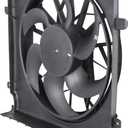 MOSTPLUS - 55037692AB - Radiator Cooling Fan Assembly with Motor - Compatible with 2004-2007 Jeep Liberty 2.4L 3.7L