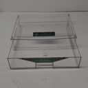 BINO | Stackable Storage Drawers, Shallow X-Large - Clear | THE CRATE COLLECTION | Storage Bins With Drawers Bathroom Organizers and Storage Organization and Storage Under Sink Organizer Vanity Home