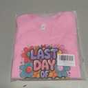 Last Day of School T-Shirt for Kids Toddler Funny Short Sleeve Tee Girls Boys Cotton 2T-8T (Pink)