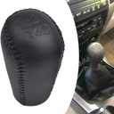 Hacreyatu Leather Gear Shift Knob for Toyota Hilux Mk6 MK7 Sr5 Vigo Revo Pickup Fortuner (5 Speed)