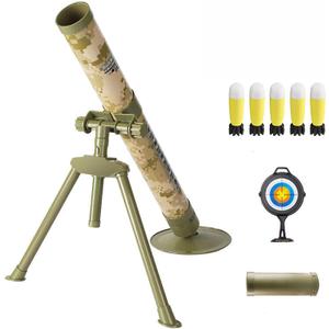 Mortar Launcher Playset for Kids 6-12 Years Old, Soft Foam Rocket Kids Play Set with 5 Safety Foam Shells for Boys and Girls (Five Shells Yellow)
