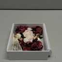 Ling's moment 2pcs Prom Wrist/Shoulder Corsage Artificial Flower, Girl/Mother Homecoming/Wedding Corsage Wristlet Dcor, etc. Black Gothic Burgundy