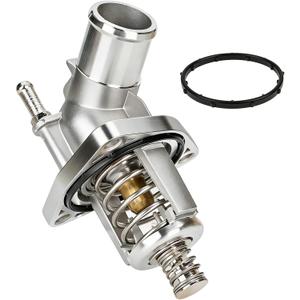 12674639 Aluminum Thermostat Housing Fits For 2014-2020 Chevy Silverado 1500 Suburban Tahoe GMC Sierra 1500 Yukon Yukon XL Cadillac Escalade