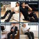 YINGGG Leg Massager with Heat and Compression - Foot and Calf Massage Sleeve with 3 Heat, 6 Intensities, 6 Modes, Compression Boots for Circulation and Pain Relief