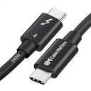 Cable Matters [Intel Certified] 40Gbps Thunderbolt 4 Cable 3.3ft with 8K Video and 240W Charging - 1m, Compatible with USB4, Thunderbolt 3 Cable and USB-C