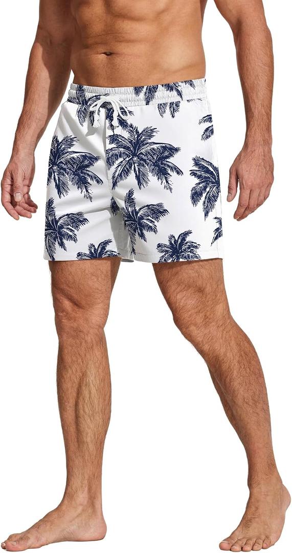 Deyeek Men's 5.5" Cotton Pajama Shorts Lounge Sleepwear with Pockets (M)
