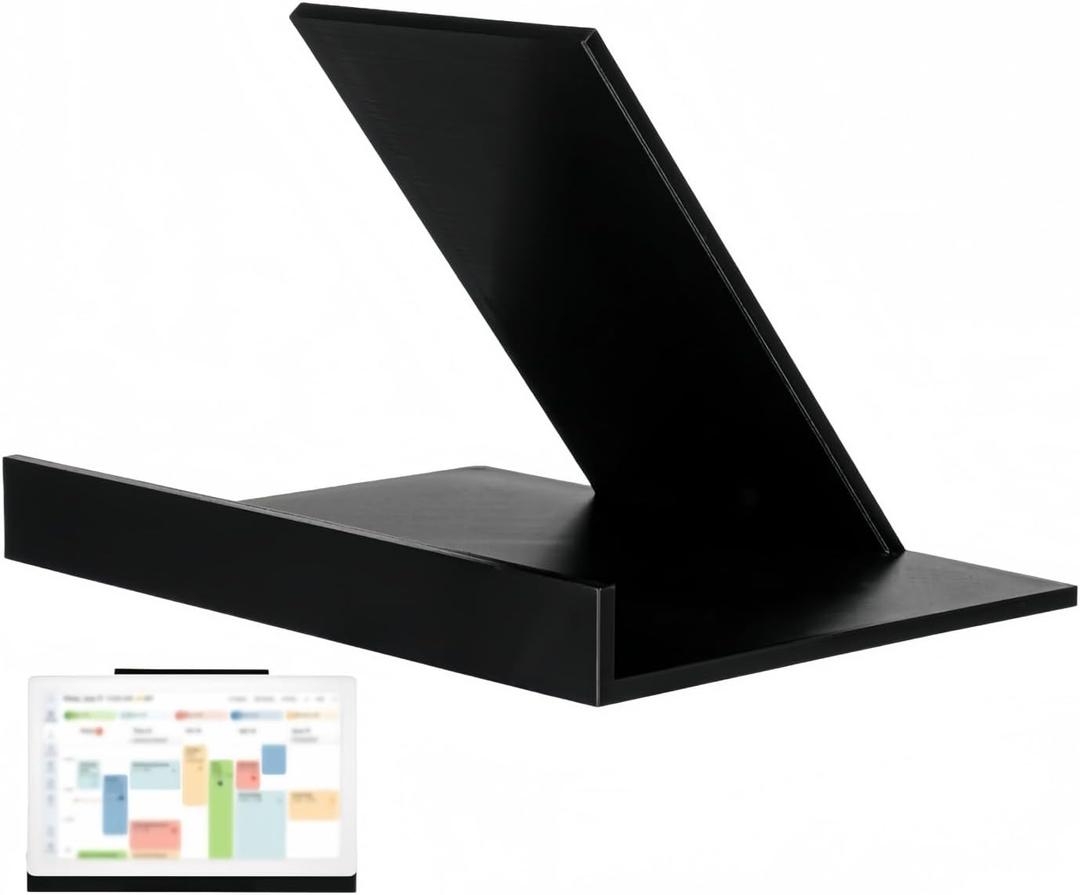 Desktop Stand Compatible with Skylight Calendar Max 27 inch Electronic Calendar, Non-Slip, Widened Base, Tool-Free Setup, Ergonomic Viewing Angle, Sleek Minimalist Desk Accessory (Black)