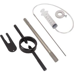 Motorcycle Fork Service Tool Kit, 3PCS Fork Maintenance Tool Set Fork Oil Level Tool, Fork Spring Compressor, and Damper Rod Bleed Tool