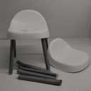 Skip Hop Toddler's Activity Chairs, Set of 2, Metal, White