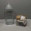 Drink Dispenser,2 Gallon Drink Dispensers for Parties,Beverage Dispenser with Stand,Glass Lid and Stainless Steel Spigot Leak-proof, Ideal for Lemonade,Juice, Tea, and Party Drinks